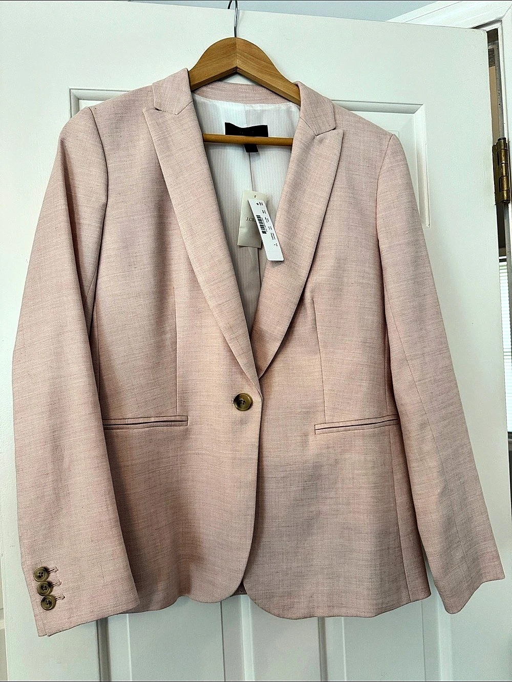 J.Crew Parke blazer in stretch linen Blazer in Pink Size 4 NWT